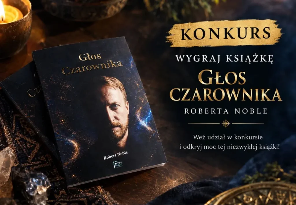 Okładka książki „Głos Czarownika” Roberta Noble’a - konkurs Granice.pl